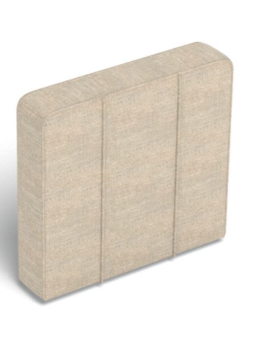 Lovesac Deep Side Cover: Beachwood Rained Chenille